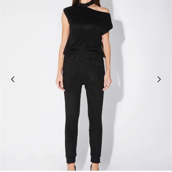 RtA Velvet Jogger Pants Black Size Small - Picture 1 of 5